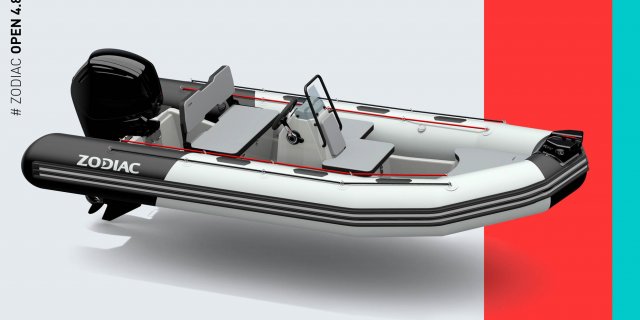 A zodiac inflatable boat open 4.8 at Gordon Bay Marine